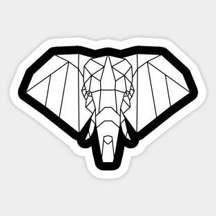 Geometric Elephant Sticker